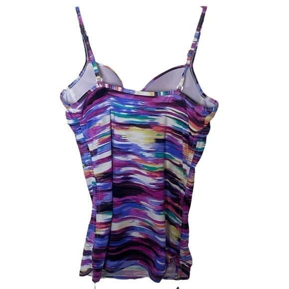 Assets by Spanx Women's Push Up Tankini Swim Tank size L - Picture 3 of 9